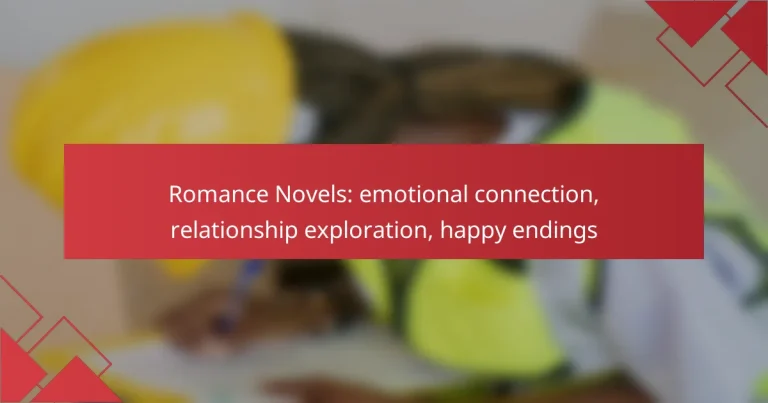 Romance Novels: emotional connection, relationship exploration, happy endings