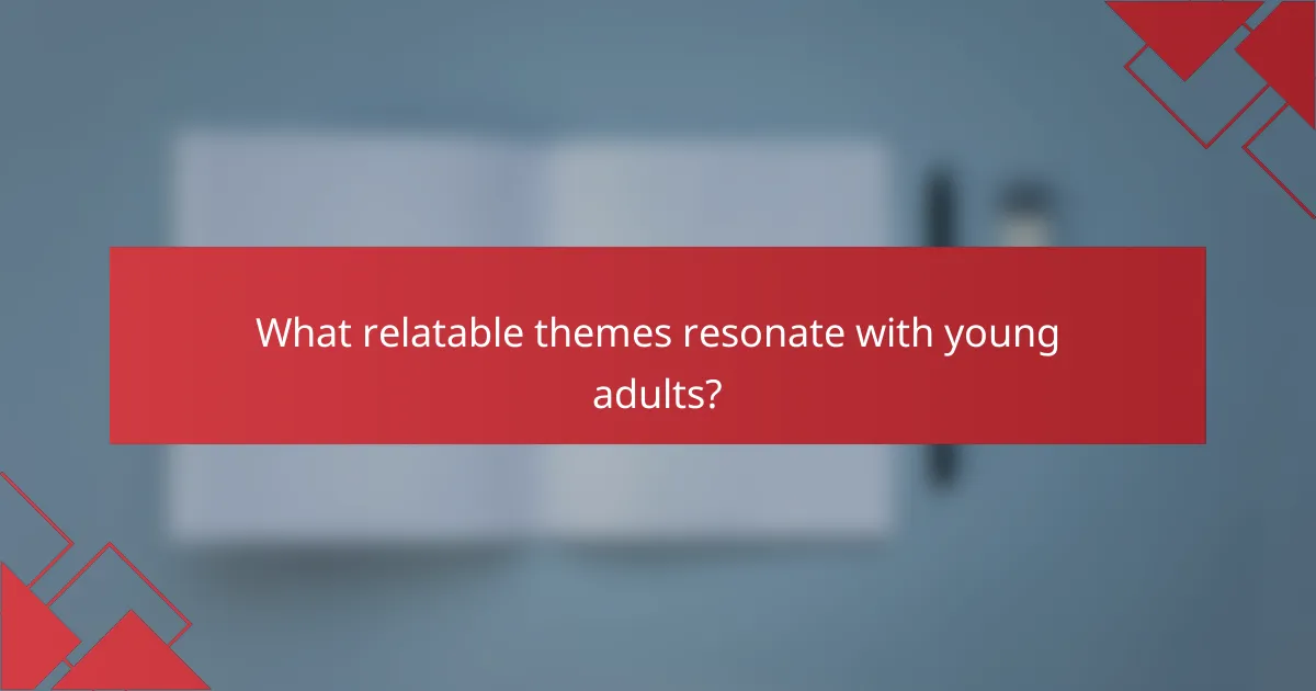 What relatable themes resonate with young adults?